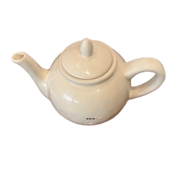 Rae Dunn Teapot "TEA" Typewriter Font - Picture 12 of 14